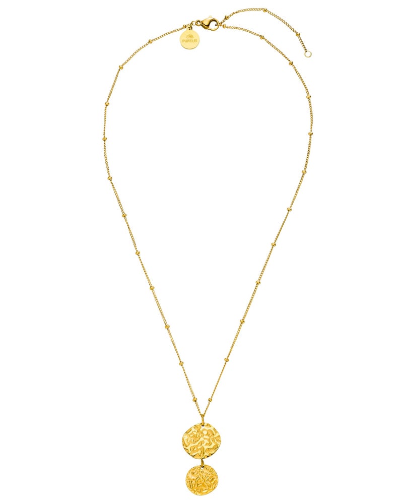 PureleiÂ® Malihini Necklace (gold) â€“ 18K Gold plated stainless steel jewelry â€“ Waterproof chain with pendant â€“15.75-17.72 inches adjustable length â€“ Fashion jewelry for your individual look - Image 1